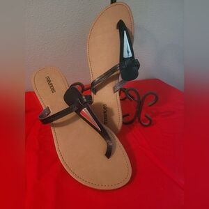 Maurices Black Sandals